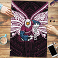 Custom Manly Warringah Sea Eagles Puzzle Sea Eagle Warrior Polynesia Islander Rugby Mascot