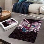 Custom Manly Warringah Sea Eagles Puzzle Sea Eagle Warrior Polynesia Islander Rugby Mascot