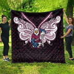 Custom Manly Warringah Sea Eagles Quilt Sea Eagle Warrior Polynesia Islander Rugby Mascot