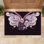 Custom Manly Warringah Sea Eagles Rubber Doormat Sea Eagle Warrior Polynesia Islander Rugby Mascot
