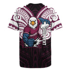 Custom Manly Warringah Sea Eagles Rugby Jersey Sea Eagle Warrior Polynesia Islander Rugby Mascot