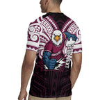 Custom Manly Warringah Sea Eagles Rugby Jersey Sea Eagle Warrior Polynesia Islander Rugby Mascot