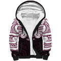 Custom Manly Warringah Sea Eagles Sherpa Hoodie Sea Eagle Warrior Polynesia Islander Rugby Mascot