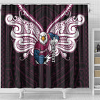 Custom Manly Warringah Sea Eagles Shower Curtain Sea Eagle Warrior Polynesia Islander Rugby Mascot