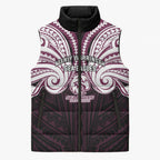 Custom Manly Warringah Sea Eagles Sleeveless Puffer Jacket Sea Eagle Warrior Polynesia Islander Rugby Mascot