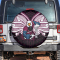 Custom Manly Warringah Sea Eagles Spare Tire Cover Sea Eagle Warrior Polynesia Islander Rugby Mascot