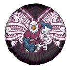 Custom Manly Warringah Sea Eagles Spare Tire Cover Sea Eagle Warrior Polynesia Islander Rugby Mascot