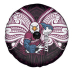 Custom Manly Warringah Sea Eagles Spare Tire Cover Sea Eagle Warrior Polynesia Islander Rugby Mascot
