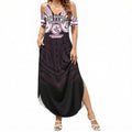 Custom Manly Warringah Sea Eagles Summer Maxi Dress Sea Eagle Warrior Polynesia Islander Rugby Mascot