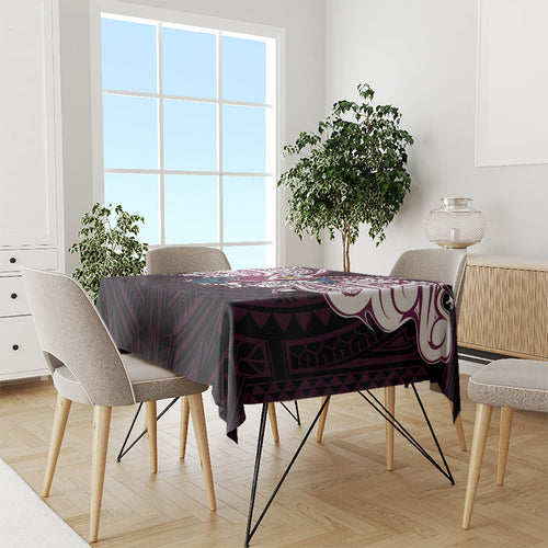 Custom Manly Warringah Sea Eagles Tablecloth Sea Eagle Warrior Polynesia Islander Rugby Mascot