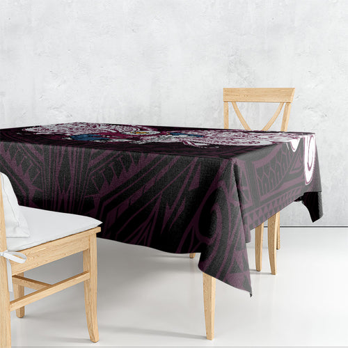 Custom Manly Warringah Sea Eagles Tablecloth Sea Eagle Warrior Polynesia Islander Rugby Mascot