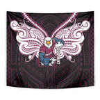 Custom Manly Warringah Sea Eagles Tapestry Sea Eagle Warrior Polynesia Islander Rugby Mascot