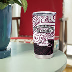 Custom Manly Warringah Sea Eagles Tumbler Cup Sea Eagle Warrior Polynesia Islander Rugby Mascot