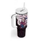 Custom Manly Warringah Sea Eagles Tumbler With Handle Sea Eagle Warrior Polynesia Islander Rugby Mascot
