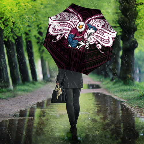 Custom Manly Warringah Sea Eagles Umbrella Sea Eagle Warrior Polynesia Islander Rugby Mascot