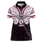 Custom Manly Warringah Sea Eagles Women Polo Shirt Sea Eagle Warrior Polynesia Islander Rugby Mascot