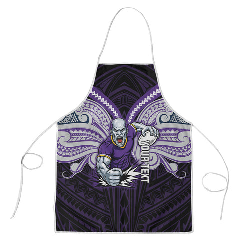 Custom Melbourne Storm Apron Lightning Warrior Polynesia Islander Rugby Mascot