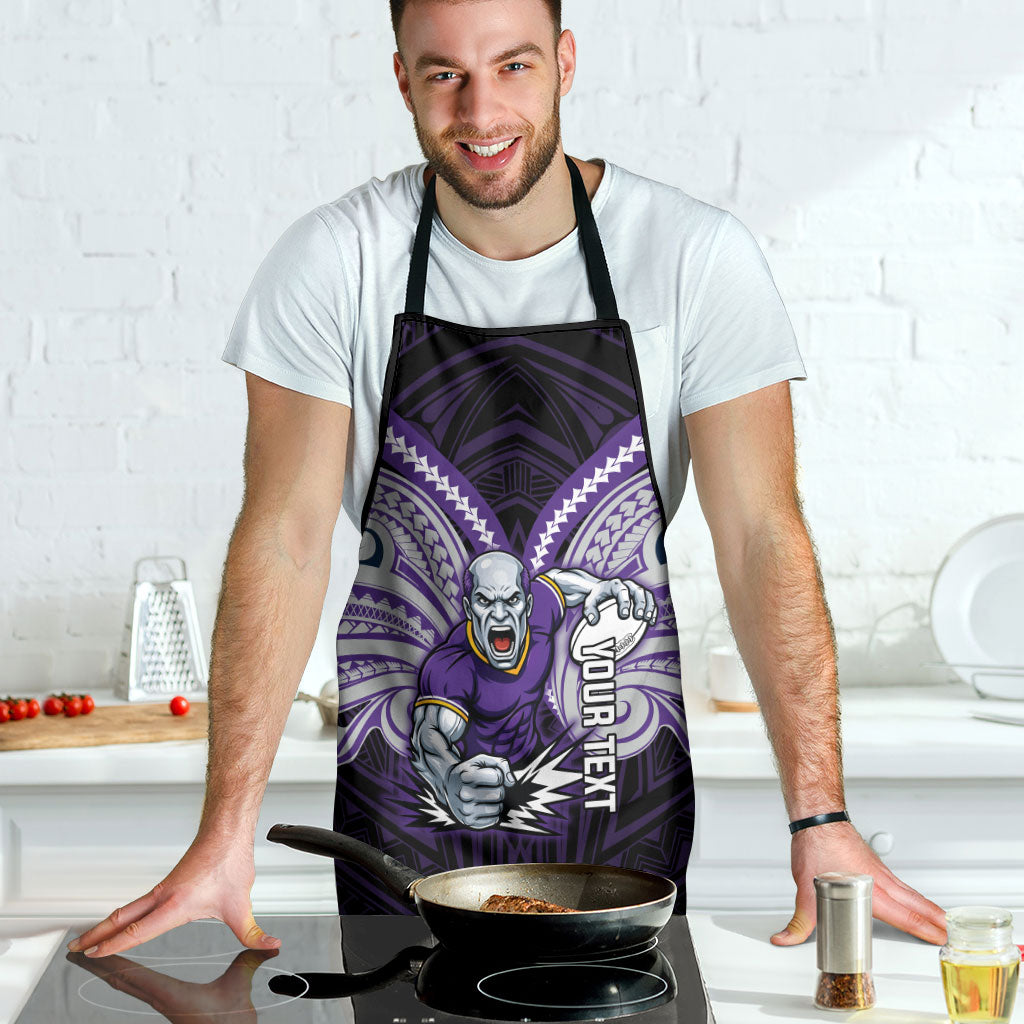 Custom Melbourne Storm Apron Lightning Warrior Polynesia Islander Rugby Mascot