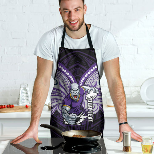 Custom Melbourne Storm Apron Lightning Warrior Polynesia Islander Rugby Mascot