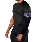 Custom Melbourne Storm Arm Sleeves Lightning Warrior Polynesia Islander Rugby Mascot