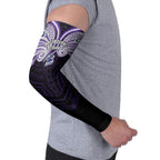 Custom Melbourne Storm Arm Sleeves Lightning Warrior Polynesia Islander Rugby Mascot
