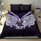 Custom Melbourne Storm Bedding Set Lightning Warrior Polynesia Islander Rugby Mascot