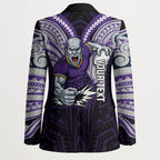 Custom Melbourne Storm Blazer Lightning Warrior Polynesia Islander Rugby Mascot