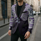 Custom Melbourne Storm Blazer Lightning Warrior Polynesia Islander Rugby Mascot