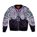 Custom Melbourne Storm Bomber Jacket Lightning Warrior Polynesia Islander Rugby Mascot