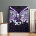 Custom Melbourne Storm Canvas Wall Art Lightning Warrior Polynesia Islander Rugby Mascot