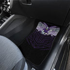 Custom Melbourne Storm Car Mats Lightning Warrior Polynesia Islander Rugby Mascot