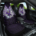 Custom Melbourne Storm Car Seat Cover Lightning Warrior Polynesia Islander Rugby Mascot