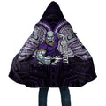 Custom Melbourne Storm Cloak Lightning Warrior Polynesia Islander Rugby Mascot