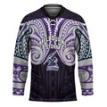 Custom Melbourne Storm Hockey Jersey Lightning Warrior Polynesia Islander Rugby Mascot
