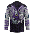 Custom Melbourne Storm Hockey Jersey Lightning Warrior Polynesia Islander Rugby Mascot