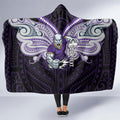 Custom Melbourne Storm Hooded Blanket Lightning Warrior Polynesia Islander Rugby Mascot