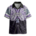Custom Melbourne Storm Kid Hawaiian Shirt Lightning Warrior Polynesia Islander Rugby Mascot