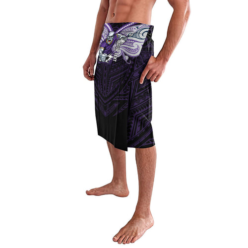 Custom Melbourne Storm Lavalava Lightning Warrior Polynesia Islander Rugby Mascot