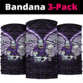 Custom Melbourne Storm Neck Gaiter Lightning Warrior Polynesia Islander Rugby Mascot
