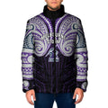 Custom Melbourne Storm Padded Jacket Lightning Warrior Polynesia Islander Rugby Mascot