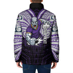 Custom Melbourne Storm Padded Jacket Lightning Warrior Polynesia Islander Rugby Mascot