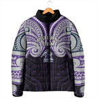 Custom Melbourne Storm Padded Jacket Lightning Warrior Polynesia Islander Rugby Mascot