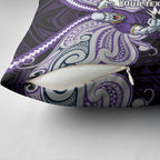 Custom Melbourne Storm Pillow Cover Lightning Warrior Polynesia Islander Rugby Mascot