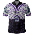Custom Melbourne Storm Polo Shirt Lightning Warrior Polynesia Islander Rugby Mascot