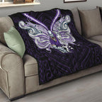 Custom Melbourne Storm Quilt Lightning Warrior Polynesia Islander Rugby Mascot