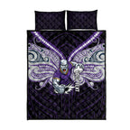 Custom Melbourne Storm Quilt Bed Set Lightning Warrior Polynesia Islander Rugby Mascot