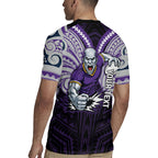 Custom Melbourne Storm Rugby Jersey Lightning Warrior Polynesia Islander Rugby Mascot
