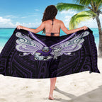 Custom Melbourne Storm Sarong Lightning Warrior Polynesia Islander Rugby Mascot