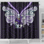 Custom Melbourne Storm Shower Curtain Lightning Warrior Polynesia Islander Rugby Mascot