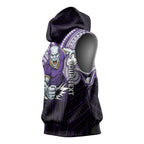 Custom Melbourne Storm Sleeveless Hoodie Lightning Warrior Polynesia Islander Rugby Mascot